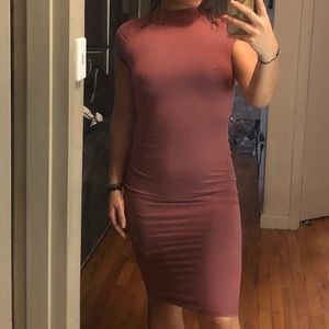 Mauve bodycon dress